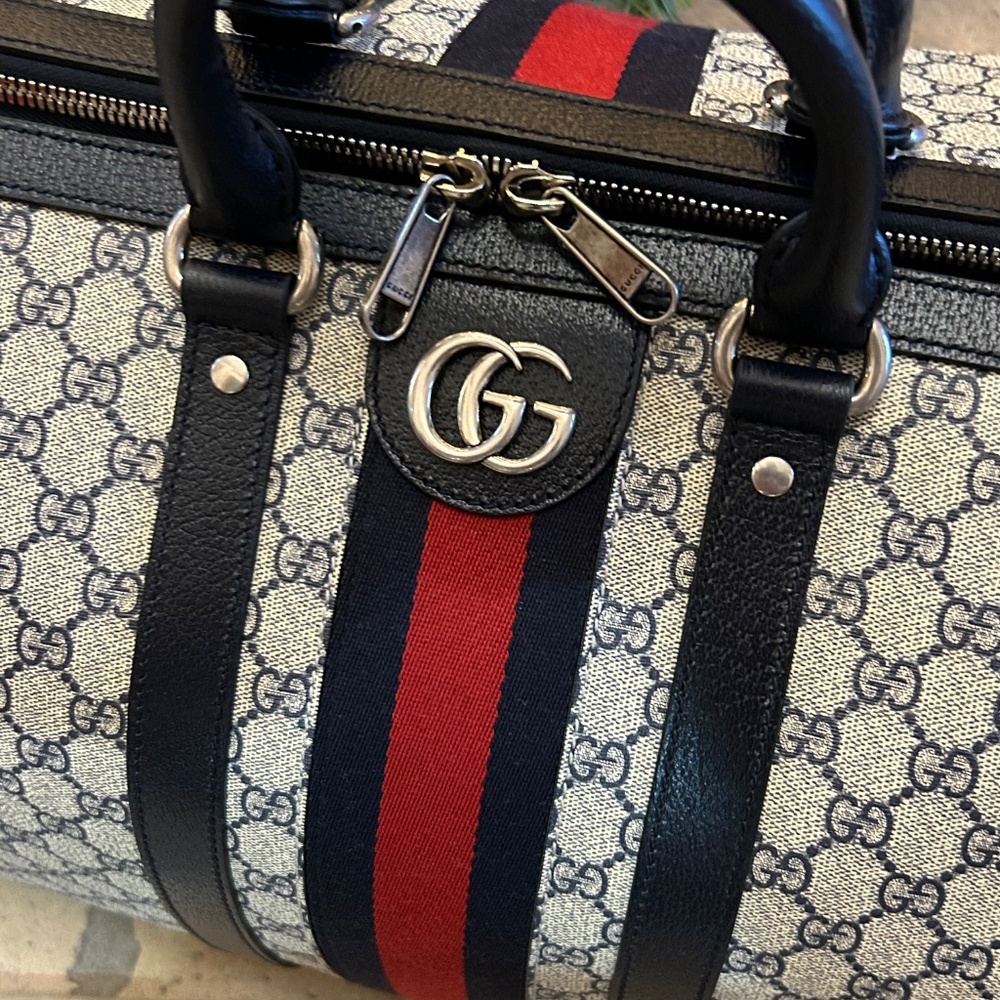 Gucci Savoy Gigi supreme large duffel bag made in Italy NWT - Picture 7 of 11